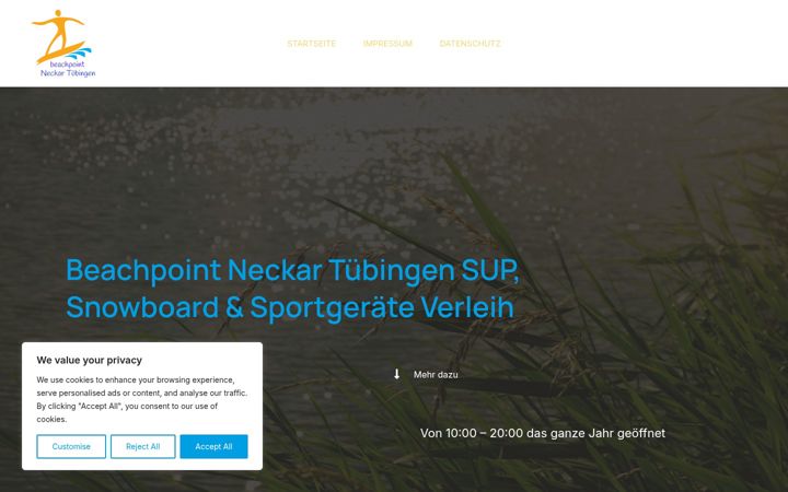 Screenshot of beachpointneckar.de