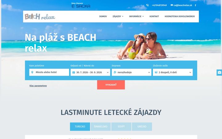 Screenshot of beachrelax.sk