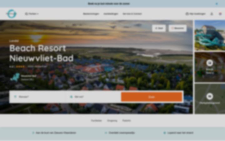 Screenshot of beachresortnieuwvlietbad.nl