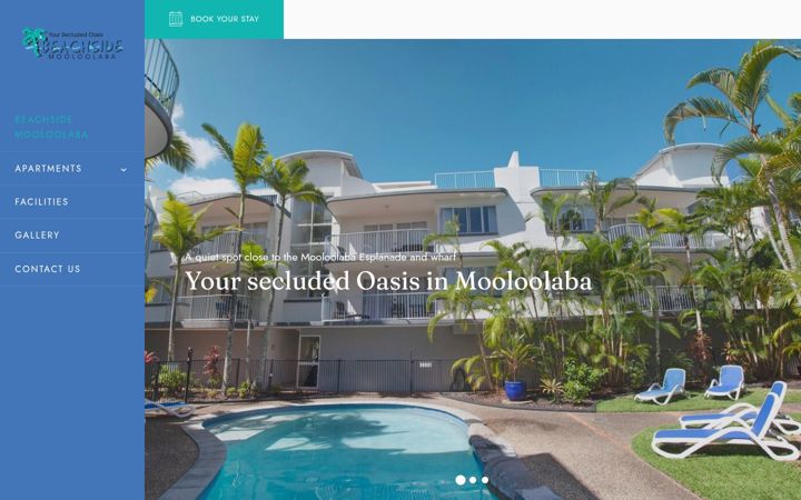 Screenshot of beachsidemooloolaba.com.au