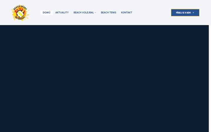 Screenshot of beachsportolomouc.cz