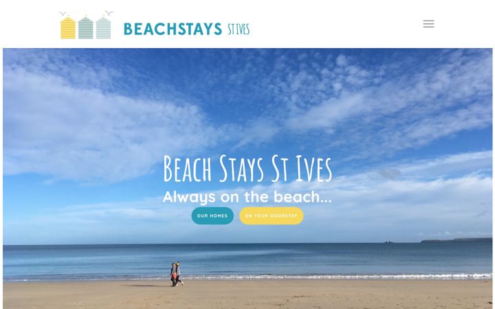 Screenshot of beachstaysstives.co.uk