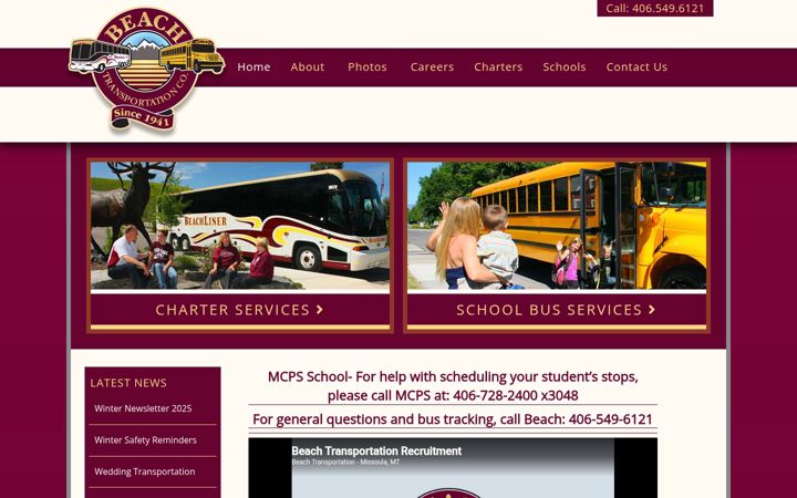 Screenshot of beachtrans.com