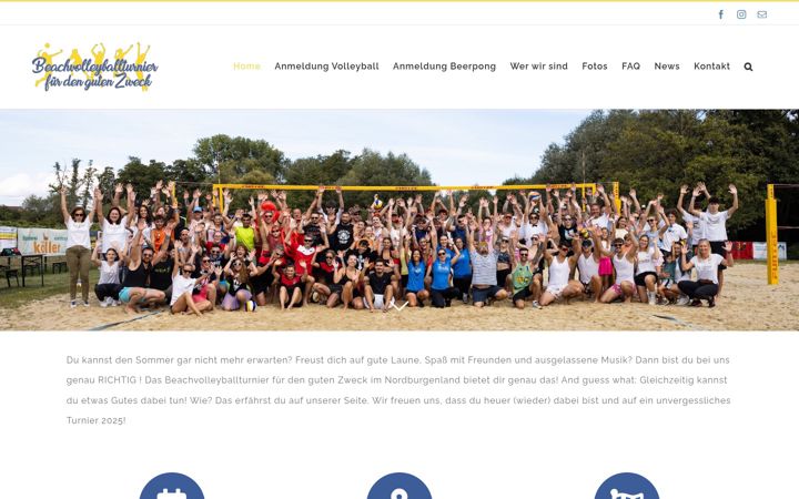 Screenshot of beachvolleyballturnierfuerdengutenzweck.at