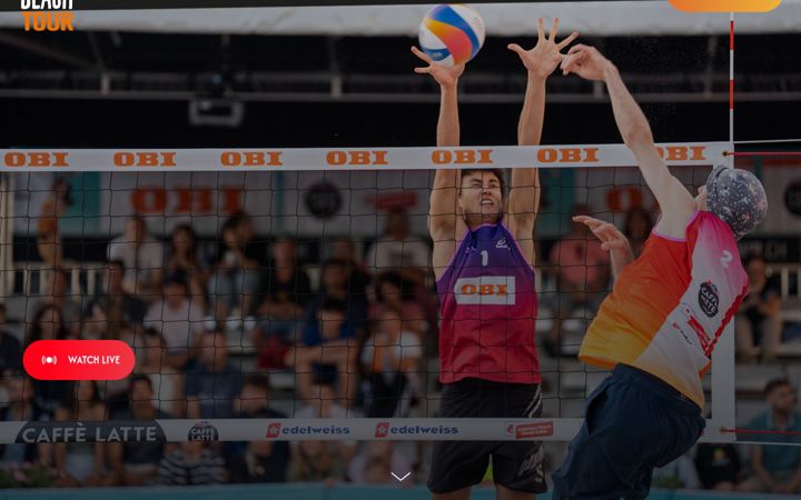 Screenshot of beachvolleytour.ch