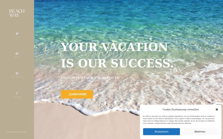 Screenshot of beachway.info