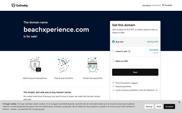 Screenshot of beachxperience.com