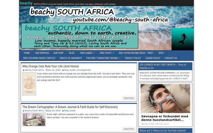 Screenshot of beachy.co.za