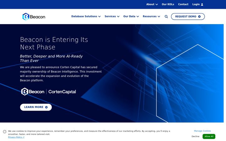 Screenshot of beacon-intelligence.com