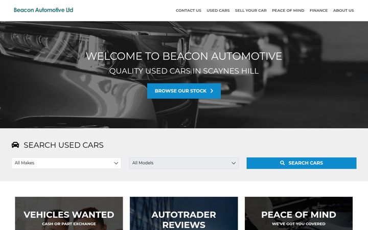Screenshot von beaconautomotiveltd.co.uk