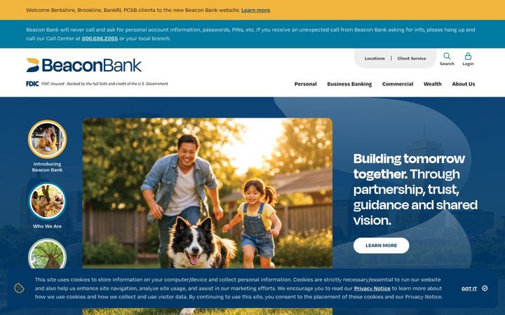 Screenshot of beaconbank.com
