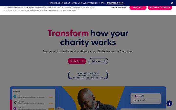 Képernyőkép: beaconcrm.org
