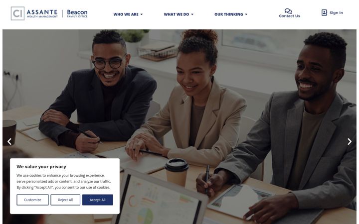 Screenshot of beaconfamilyoffice.com