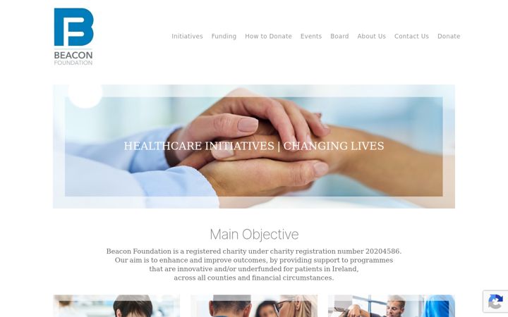 Screenshot of beaconfoundation.ie