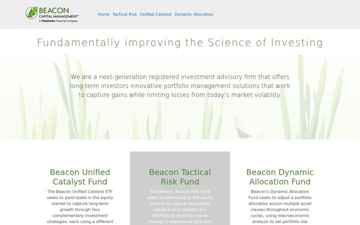 Screenshot of beaconinvestingfunds.com