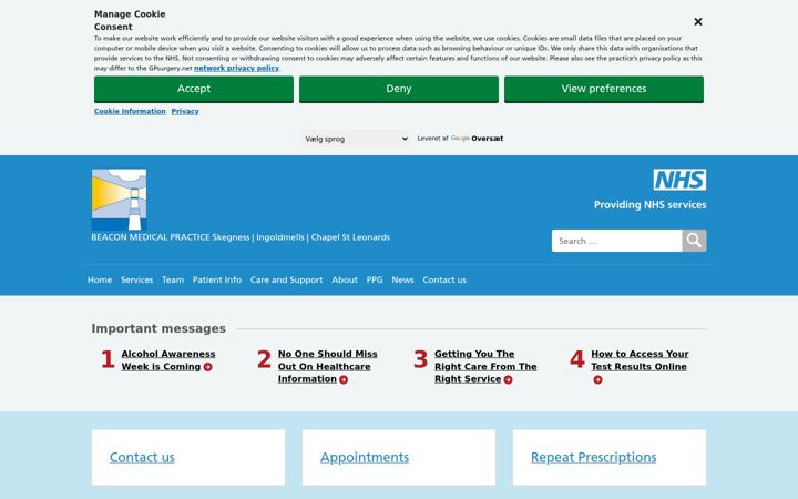 Screenshot of beaconmedicalpractice.com