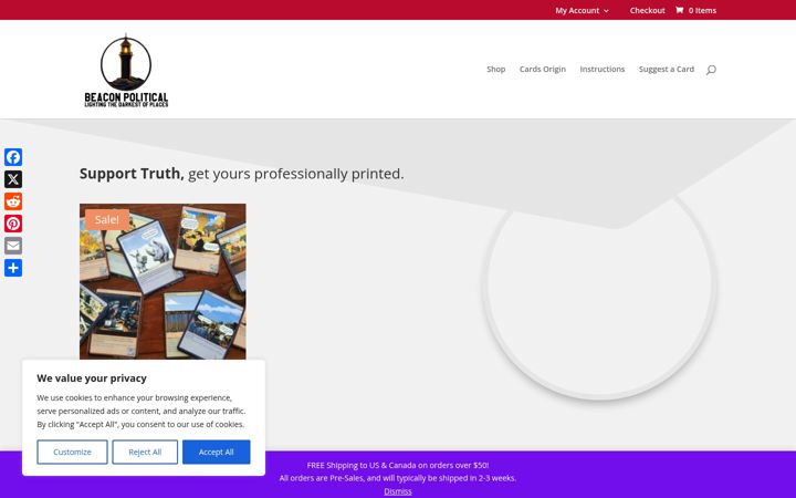 Screenshot of beaconpolitical.com