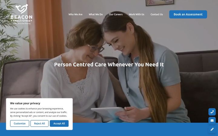 Screenshot of beaconsl.co.uk