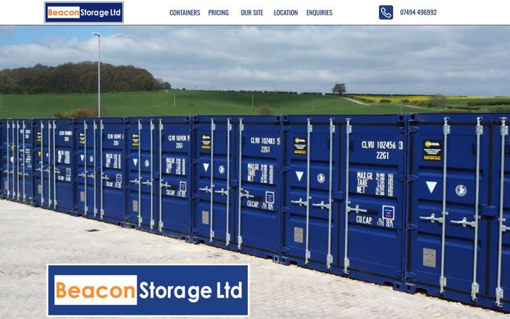 Screenshot of beaconstorage.co.uk