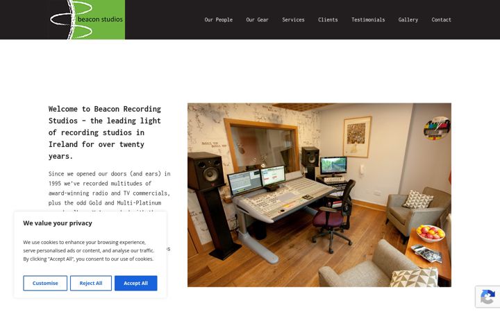 Screenshot of beaconstudios.net