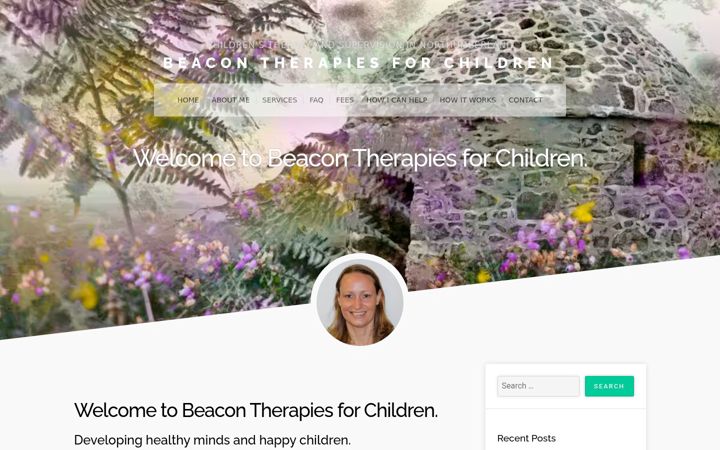 Captura de pantalla de beacontherapiesforchildren.co.uk