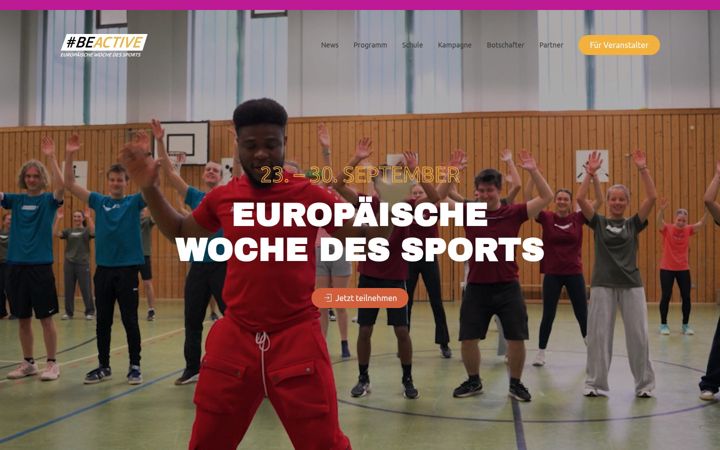 Screenshot of beactive-frankfurt.de