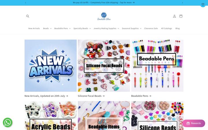 Screenshot of beadablebliss.com