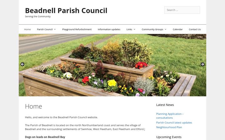 Screenshot of beadnellparishcouncil.gov.uk