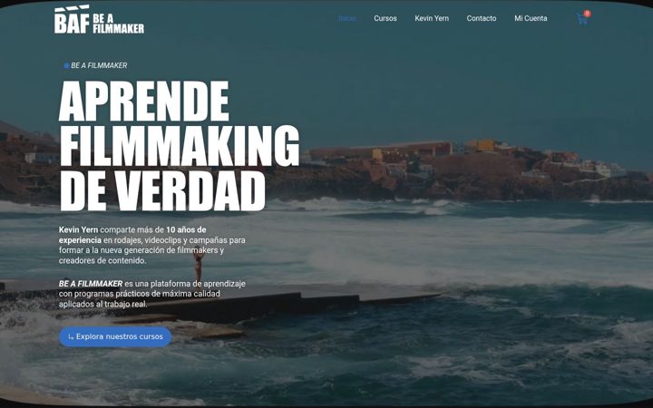Screenshot of beafilmmaker.pro