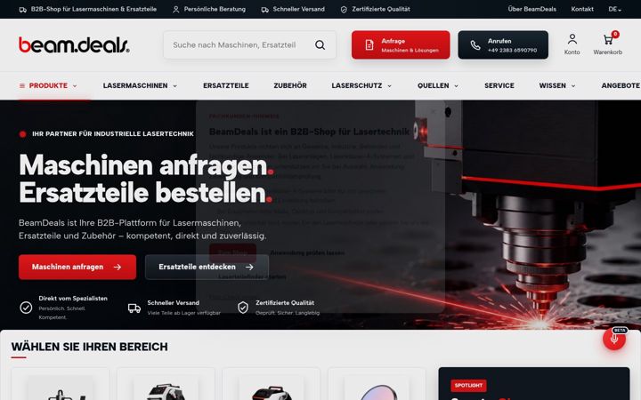 Screenshot of beamdeals.de