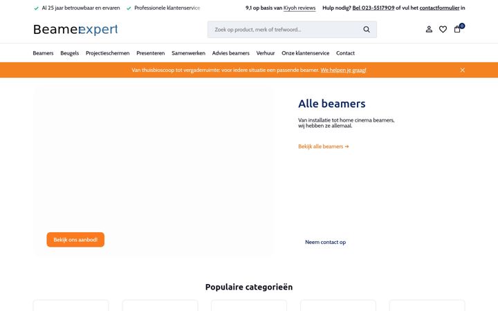 Screenshot of beamerexpert.nl