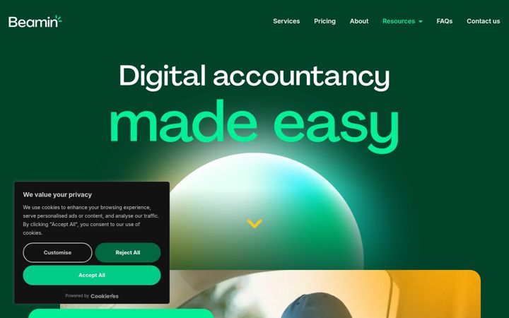Screenshot of beamin.co.uk