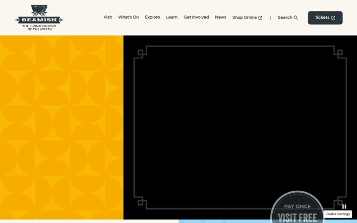 Screenshot of beamish.org.uk