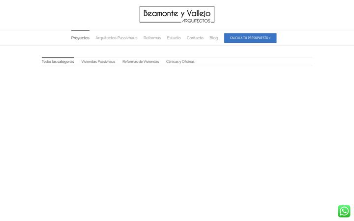 Screenshot of beamonteyvallejoarquitectos.es