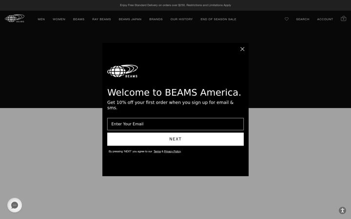 Captură de ecran a beams-america.com