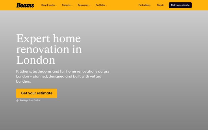 Screenshot of beamsrenovation.com