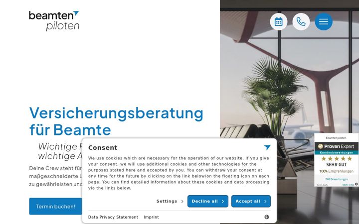 Screenshot του beamtenpiloten.de