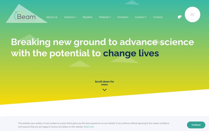 Screenshot of beamtx.com