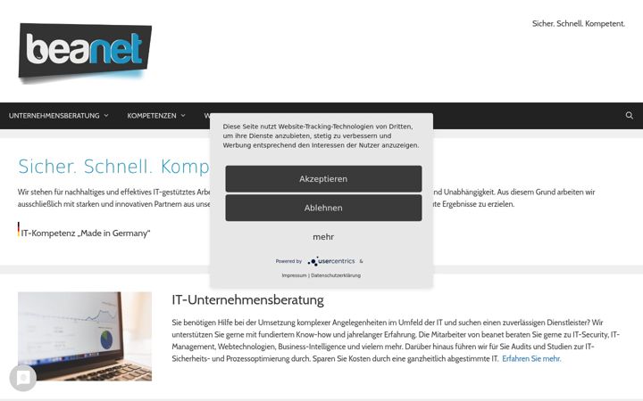 Screenshot of beanet.org