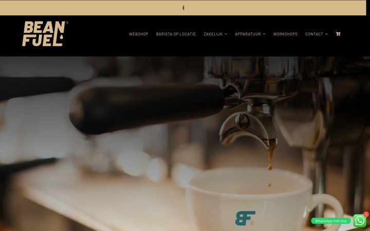 Screenshot ta' beanfuel.nl