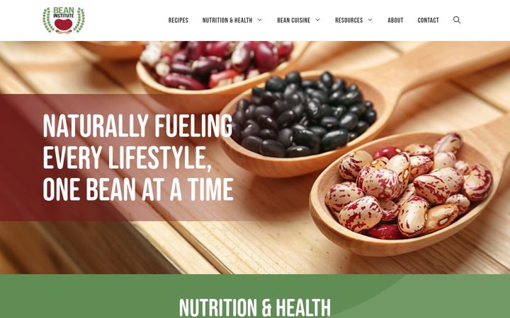Screenshot of beaninstitute.com
