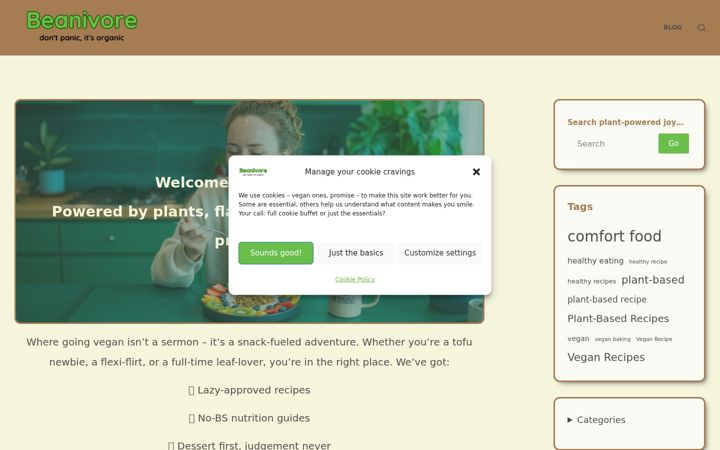 Screenshot of beanivore.com