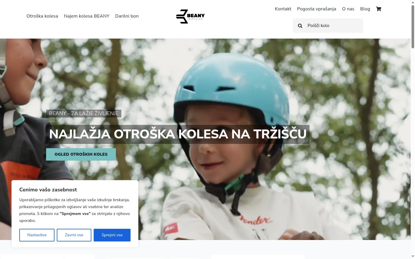 Screenshot tal-banner tal-kunsens muri qabel kwalunkwe interazzjoni