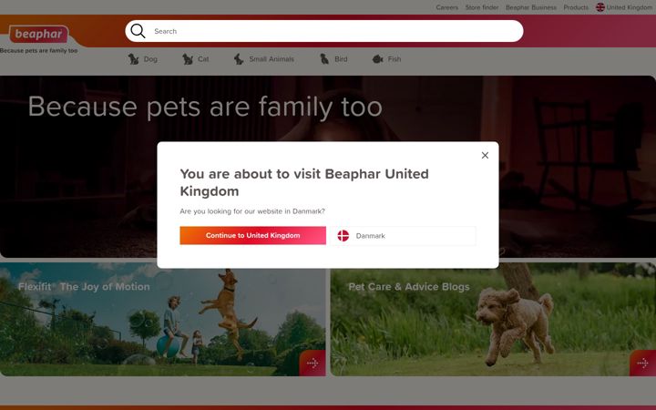 Screenshot of beaphar.co.uk