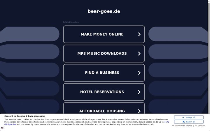 Screenshot του bear-goes.de