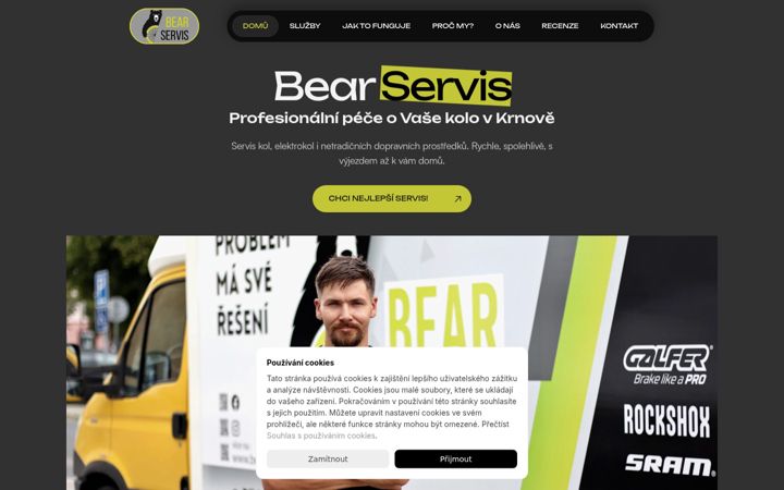 Screenshot of bear-servis.cz
