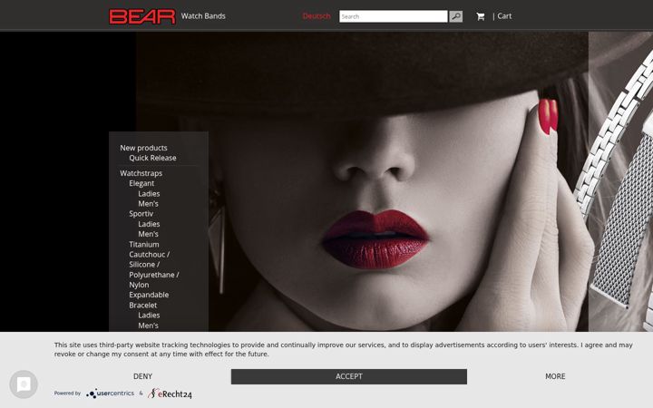 Screenshot of bear-uhrband.com