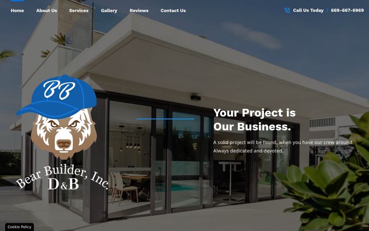 Screenshot of bearbuilderinc.com