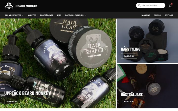 Screenshot of beardmonkey.se