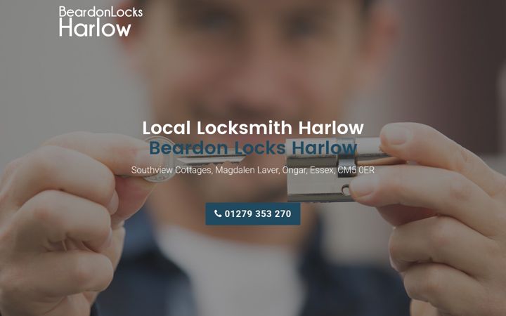Screenshot of beardonlocksharlow.co.uk